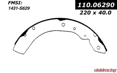 Centric Premium Brake Shoes 111.06290 - 111.06290