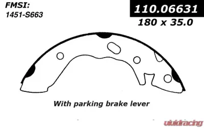 Centric Premium Brake Shoes 111.06631 - 111.06631
