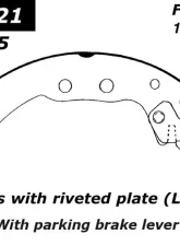 Centric Premium Brake Shoes 111.07121                                     - 111.07121 - Image 2