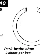 Centric Premium Parking Brake Shoes 111.07840                                     - 111.07840 - Image 2