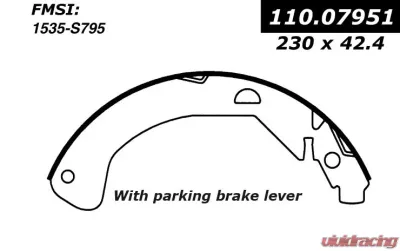 Centric Premium Brake Shoes 111.07951 - 111.07951