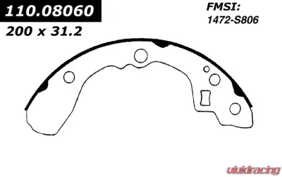 Centric Premium Brake Shoes 111.08060 - 111.08060