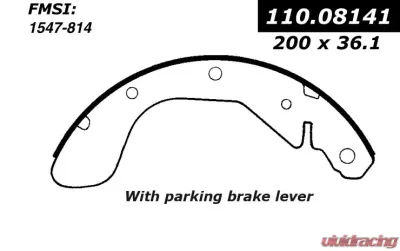 Centric Premium Brake Shoes 111.08141 - 111.08141