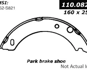 Centric Premium Parking Brake Shoes 111.08210
