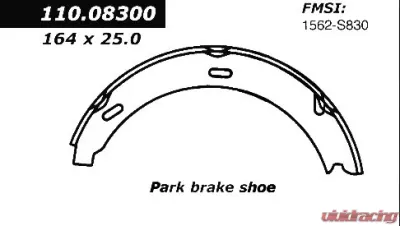 Centric Premium Parking Brake Shoes 111.08300 - 111.08300
