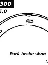 Centric Premium Parking Brake Shoes 111.08300                                     - 111.08300 - Image 2