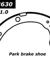 Centric Premium Parking Brake Shoes 111.08630                                     - 111.08630 - Image 2