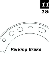 Centric Premium Parking Brake Shoes 111.08930                                     - 111.08930 - Image 2