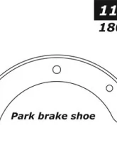 Centric Premium Parking Brake Shoes 111.09000                                     - 111.09000 - Image 2