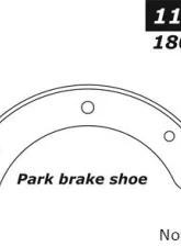 Centric Premium Parking Brake Shoes 111.09000                                     - 111.09000 - Image 2