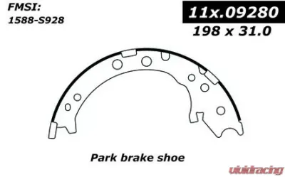 Centric Premium Parking Brake Shoes 111.09280 - 111.09280