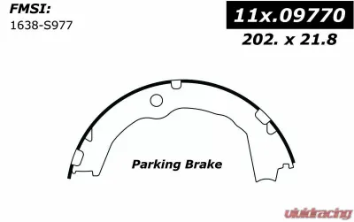 Centric Premium Parking Brake Shoes 111.09770 - 111.09770