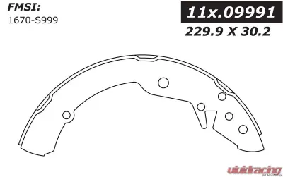 パーツ Centric Parts Premium Brake Shoes Amazon.com: Centric Parts Premium Brake Shoes - 111.0299