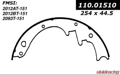 Centric Heavy Duty Brake Shoes 112.01510 - 112.01510
