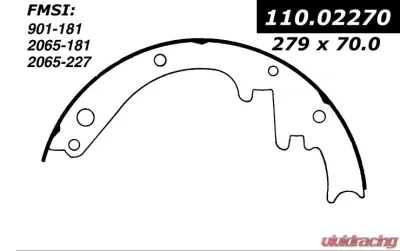 Centric Heavy Duty Brake Shoes 112.02270 - 112.02270