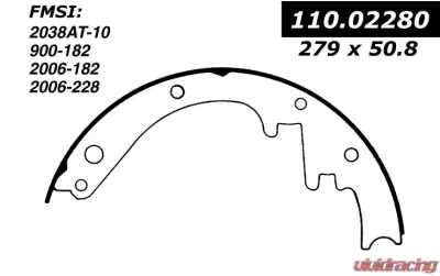 Centric Heavy Duty Brake Shoes 112.02280 - 112.02280