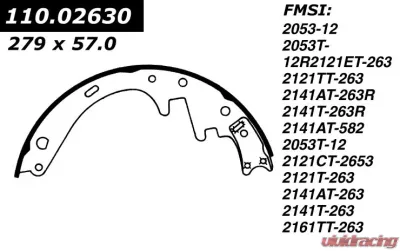 Centric Heavy Duty Brake Shoes 112.02630 - 112.02630
