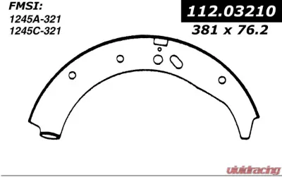 Centric Heavy Duty Brake Shoes 112.03210 - 112.03210