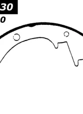Centric Heavy Duty Brake Shoes 112.04730                                     - 112.04730 - Image 2