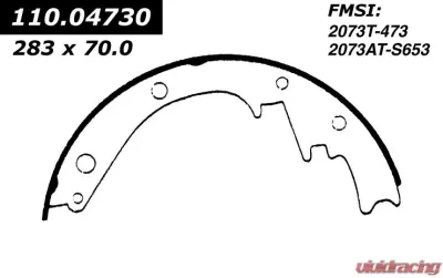 Centric Heavy Duty Brake Shoes 112.04730 - 112.04730