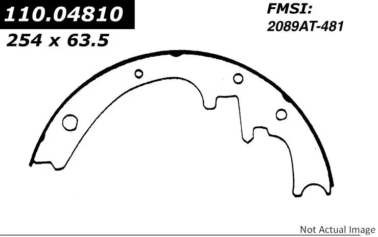 Centric Heavy Duty Brake Shoes 112.04810 - 112.04810