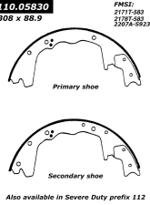 Centric Heavy Duty Brake Shoes 112.05830                                     - 112.05830 - Image 4