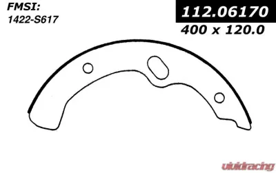 Centric Heavy Duty Brake Shoes 112.06170 - 112.06170