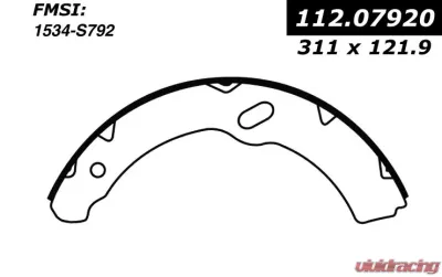 Centric Heavy Duty Brake Shoes 112.07920 - 112.07920