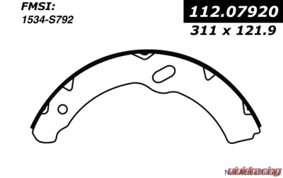 Centric Heavy Duty Brake Shoes 112.07920 - 112.07920