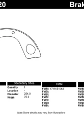 Centric Riveted Parking Brake Shoes 112.10620                                     - 112.10620 - Image 2