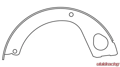 Centric Riveted Parking Brake Shoes 112.10620 - 112.10620