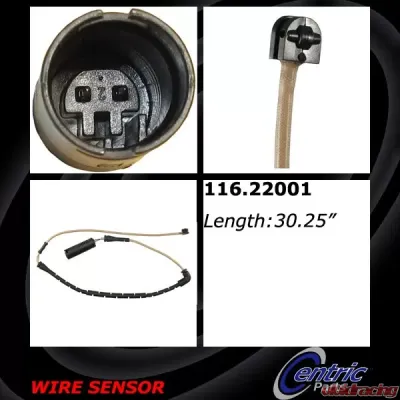 Centric Brake Pad Sensor Wires 116.22001 - 116.22001