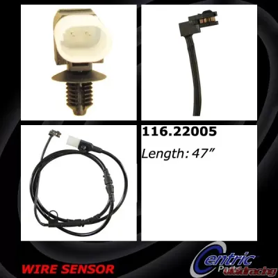 Centric Brake Pad Sensor Wires 116.22005 - 116.22005