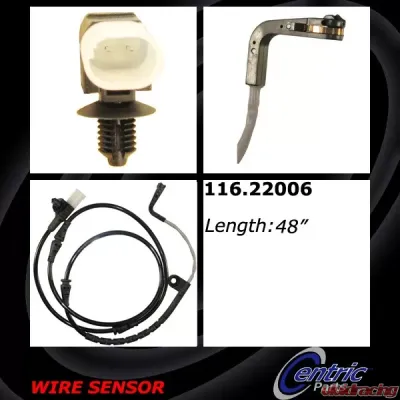 Centric Brake Pad Sensor Wires 116.22006 - 116.22006