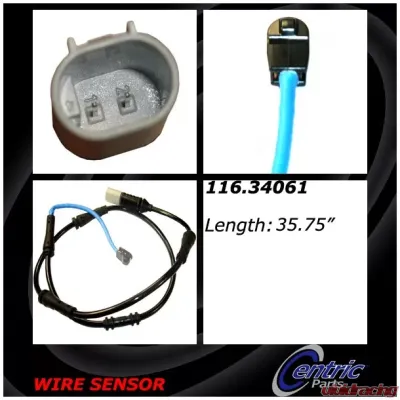 Centric Brake Pad Sensor Wires 116.34061 - 116.34061