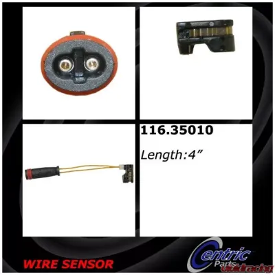 Centric Brake Pad Sensor Wires 116.35010 - 116.35010