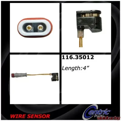 Centric Brake Pad Sensor Wires 116.35012 - 116.35012