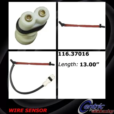 Centric Brake Pad Sensor Wires 116.37016 - 116.37016
