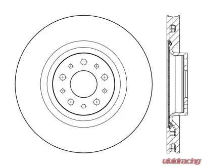 Centric Premium Brake Rotor 120.04006 - 120.04006