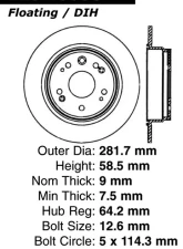 Centric Premium Brake Rotor 120.40058                                     - 120.40058 - Image 4