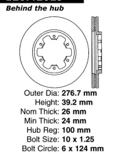 Centric Premium Brake Rotor 120.42029                                     - 120.42029 - Image 4
