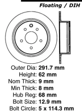 Centric Premium Brake Rotor 120.42073                                     - 120.42073 - Image 4