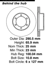 Centric Premium Brake Rotor 120.44091                                     - 120.44091 - Image 4