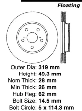 Centric Premium Brake Rotor 120.44130                                     - 120.44130 - Image 4
