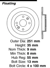 Centric Premium Brake Rotor 120.45041                                     - 120.45041 - Image 4