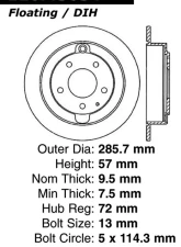 Centric Premium Brake Rotor 120.45054                                     - 120.45054 - Image 4