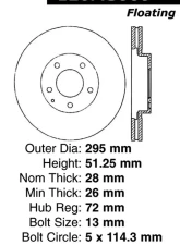 Centric Premium Brake Rotor 120.45060                                     - 120.45060 - Image 4