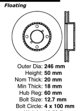 Centric Premium Brake Rotor 120.48010                                     - 120.48010 - Image 3