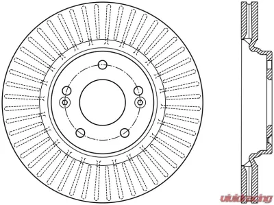 Centric Premium Brake Rotor 120.51054 - 120.51054