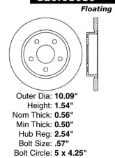 Centric Premium Brake Rotor 120.61039                                     - 120.61039 - Image 4